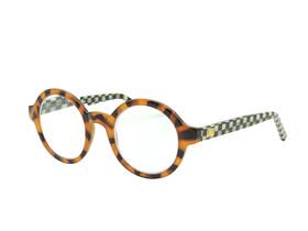 99026-004 Mackenzie Childs Iris Tortoise Check 2.50 Readers Eyeglasses