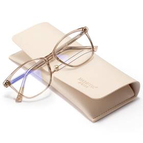 Al-0002-bn Madison Avenue Blue Light Blocking Glasses Anti 53-16-140 Coffee Brown