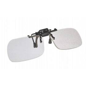 Magna-flip 682851840631 Small Clear Clip-on Flip-up Magnifying Reading Glasses 1.50 Diopter