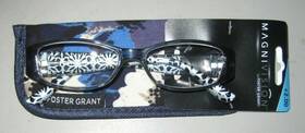 1016311-200.mcv Magnivision By Foster Grant Reading Glasses 200 Posh Blue Soft Case Retails 25.00