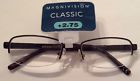 Magnivision Foster Grant 2.75 Classic Brown Semi Rimless Carson Eyeglasses Reading Glasses 728110332032