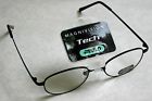 Magnivision Tech Reading Glasses 1.50 Strength Titanium Frame Black Metal 024021894264