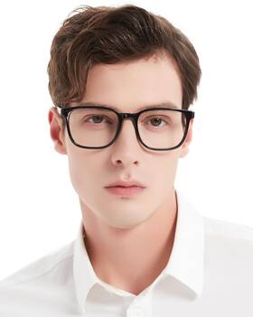 Mare Azzuro 942011465703 Oversized Bifocal Reading Glasses 1.50 Men Black Blue Light Blocking Reader