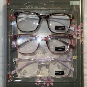 Marilyn Monroe 800414573868 Premium 3-pack Reading Glasses Readers 2.00 New