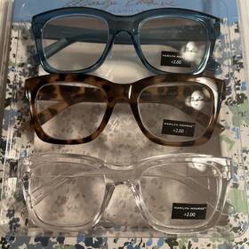 Marilyn Monroe 800414581719 3-pack Premium Reading Glasses Readers 2.00 Sea Blue