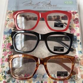 Marilyn Monroe 800414585601 Premium 3-pack Reading Glasses Readers 2.00 New