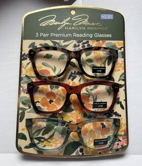 Marilyn Monroe 800414591633 Designer Reading Glasses 2.50 New
