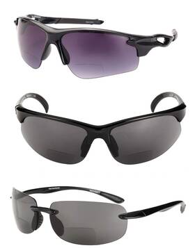 Mass Vision 646341865221 Inch The Allstars 3 Pair Assortment Of Our Most Popular Bifocal Sport Wrap Readi