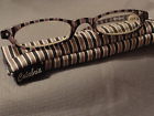 2.7500 Matching Case 728 Calabria Fashion Glasses Tan Reading Stiped
