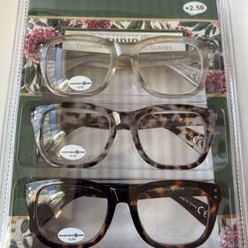 Max Studio 802807354696 3-pack Premium Quality Reading Glasses Wayfarer Readers 2.50