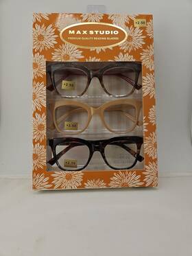 Max Studio 802807356461 Maxstudio Designer Reading Glasses 2.50 New Eyeglasses