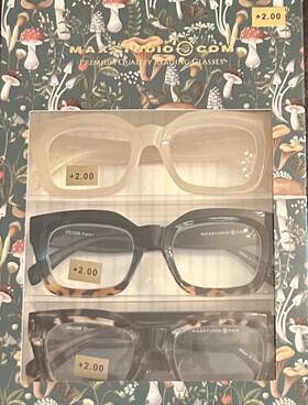 Max Studio 802807357031 Nwt Premium 3-pack Reading Glasses Readers 2.00 New Authentic