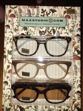 Max Studio 802807357130 Premium 3-pack Reading Glasses Readers 2.00 New Authentic