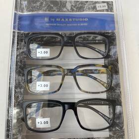 Max Studio 802807357277 Nib 3.00 Box Set 3 Pairs M By Reading Glasses Readers