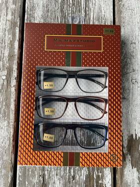 Max Studio 802807357635 M By Maxstudio.com 1.50 Reading Glasses 3 Pairs Boxed