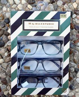 Max Studio 802807357680 M By 3-pack Premium Reading Glasses 3.00 Unisex Readers New