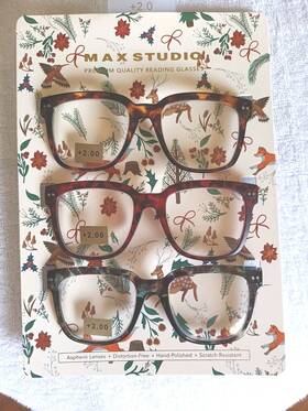 Max Studio 802807357703 2.00 Women Tortoise Premium Reading Glasses 3-pack Readers New