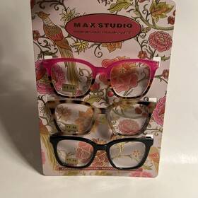 Max Studio 802807357727 Premium 3-pack Reading Glasses Readers 1.50 New Authentic
