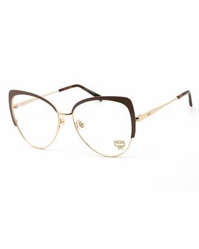 6017 Mcm 886895425650 Cat Eye Glasses For Women - Brown Eyeglasses Shiny Gold -size