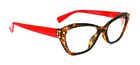 Mcr18557rd Majestic Eyewear Red Reading Glasses Encrusted With Glittering Crystals From