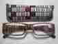 Mcsr24 Unbranded Reading Glasses Pouch Multi Colored Stripes Pink Clear Brownish Red 1.75 Q4 739042001927