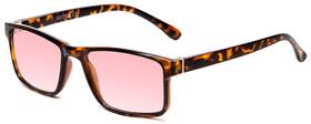Medspex 795780870331 Pink Fl 41 Tinted Reading Glasses 0.00 Tortoise Havana Light Sensitivity Out