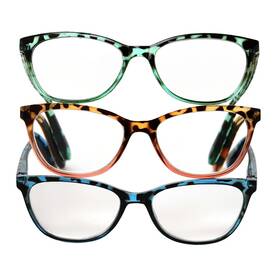 Members Mark 193968328894 Cat Eye 2.50 Reading Glasses With Cases Womens