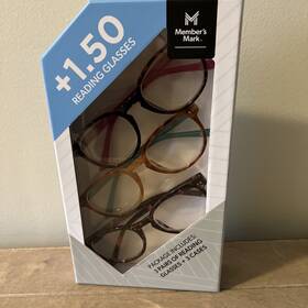 Members Mark 193968328924 Member S 1.50 Reading Glasses 3 Pairs And Cases