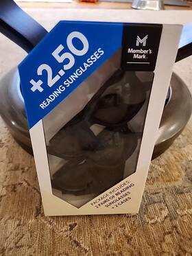 Members Mark 193968329433 2 Pairs Reading Sunglasses 250 100% Uva-uvb