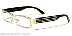 Kn934b225 Men Black Khan Pouch Metal Glasses Reading Silve 2.25 Plastic Free