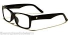 Kn916a125 Men Women Reading Ladies Khan Glasses Black Silver Designer 1.25