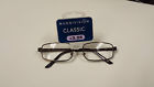 1011849-325 Metal Msr Pl0714 Axton 3.25 Brown 22 Frame Magnivision Model Glasses Reading