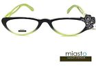 1.75green Miasto Rhinestones Oval Glasses Reading Bling Reader Womens Frame