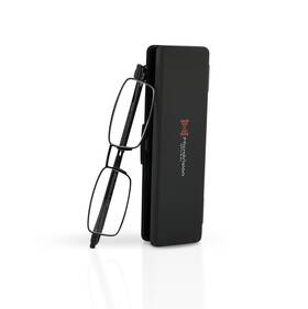 Microvision Optical 810371034692 Flat Folding Reading Glasses With Compact Case For Women And Men Slim Folda