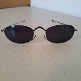 Ffs02 Microvision Optical Sunglasses Foldable Round Stainless Steel Frames And Case L-1