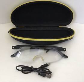 Mighty Sight 625732889896 Magnifying Glass With Rechargeable Led Lights In Carrying Case