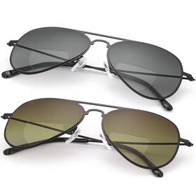 S120-1.5 Miryea 2 Pairs Bifocal Reading Glasses Uv400 Protection Sport Sunglasses Blue Light