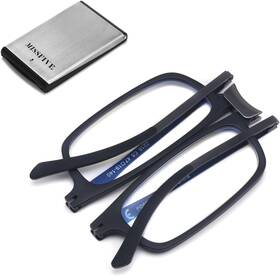 Missfive 744110287509 Premium Folding Reading Glasses Ultra Thin Lightweight Foldable Portabl
