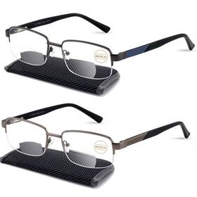 B0cl49x7zp Missfive 2-pack Mens Premium Bifocal Reading Glasses Blue Light Blocking Comput
