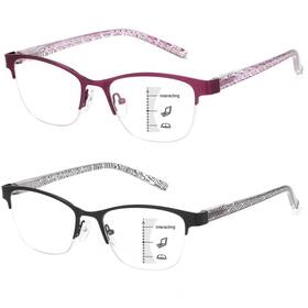 B0dfl2pk24 Missfive 2 Pack Women Progressive Multifocus Reading Glasses No Line Blue Light