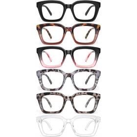 Miyya 840433209553 Oprah Style Reading Glasses For Women Cheaters Eyeglasses Oversized Blue Li