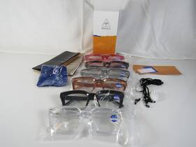 X00415o8qx Miyya 6 Pack Fashion 1.5 Reading Glasses For Women Blue Light Blocking Variety
