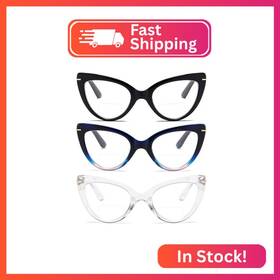 B0d93cm3m3 Mmoww Cat Eye Bifocal Reading Glasses For Women Fashion Cute Blue Light Blocking