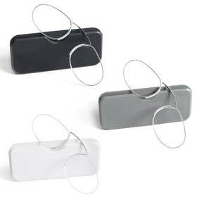 L2467-3a-1.0 Mmoww 3 Pack Slim Round Armless Reading Glasses With Portable Cases For Women