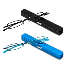 Yj-fg2x-3.5 Mmoww Small Reading Glasses Men Women 2 Pairs Slim Pocket Readers With Pen Clip Met