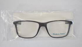 54-17-145 Modern Times 675254268799 Showdown Eyeglasses Gray/slate Eyewear Clear Lens
