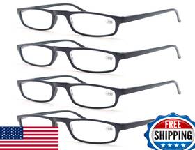 B07l8sbb9r Modfans Reading Glasses 2.5 To 4 Pairs Narrow Frame Spring Hinge Readers