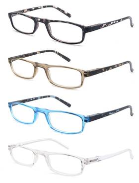 B097zllbcp Modfans Reading Glasses Men Women Narrow Lightweight Glossy Flexible Frame