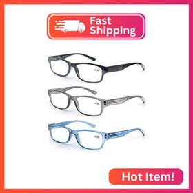 Bd14278 Modfans 3 Pack Plastic Frame Spring Hinges Reading Glasses Vintage Quality Comfo