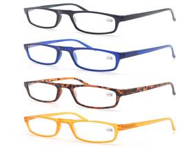 Msr016-275 Modfans Reading Glasses 2.75-4 Pairs Fashion Readers Narrow Frame Spring H Inch